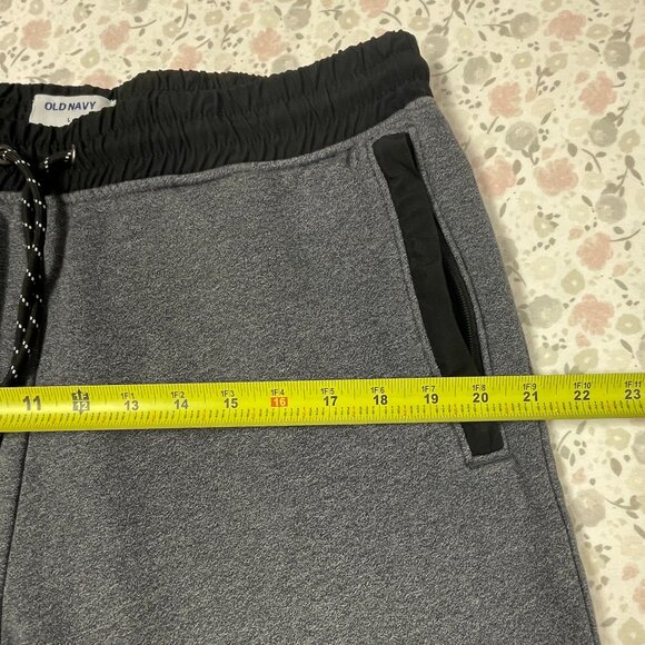 Old Navy Men's L Zipper Pocket Jogger Pants Gray w Black Trim - Picture 5 of 15